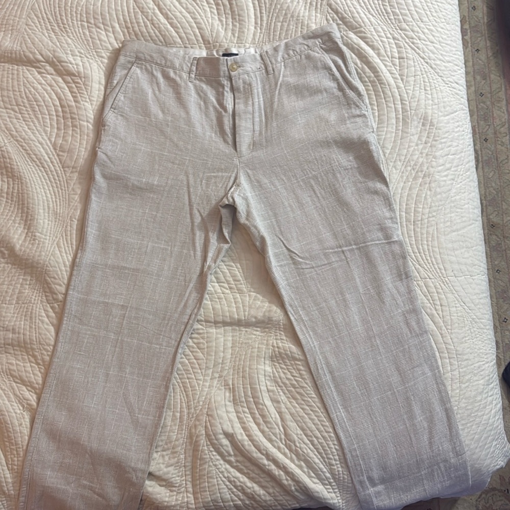 J. Crew Linen-Cotton Pants 36/32 Like New